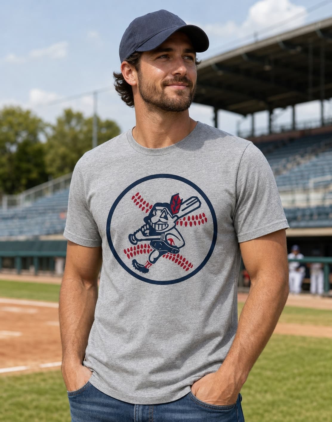 Cleveland Indians Retro Chief Wahoo Baseball 1975 Artwork Shirt