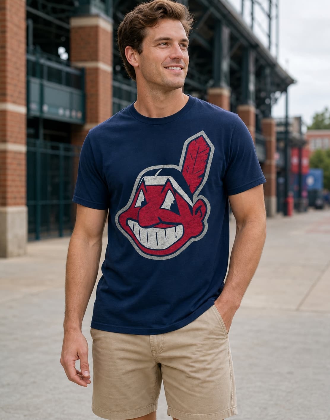 Cleveland Indians Retro Chief Wahoo Baseball 2002 Artwork Shirt
