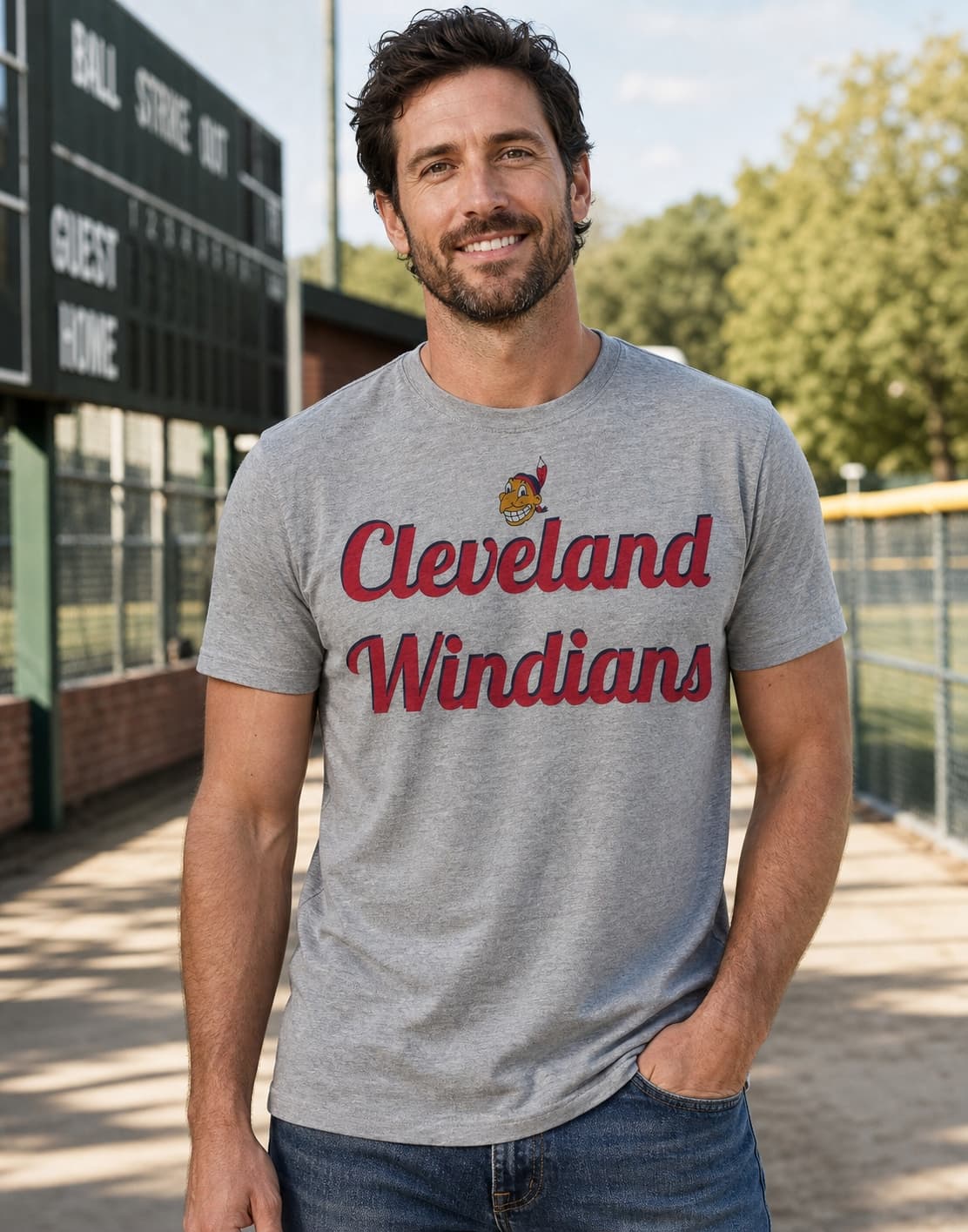 Cleveland Indians Retro Windians Baseball 1947 Artwork Shirt