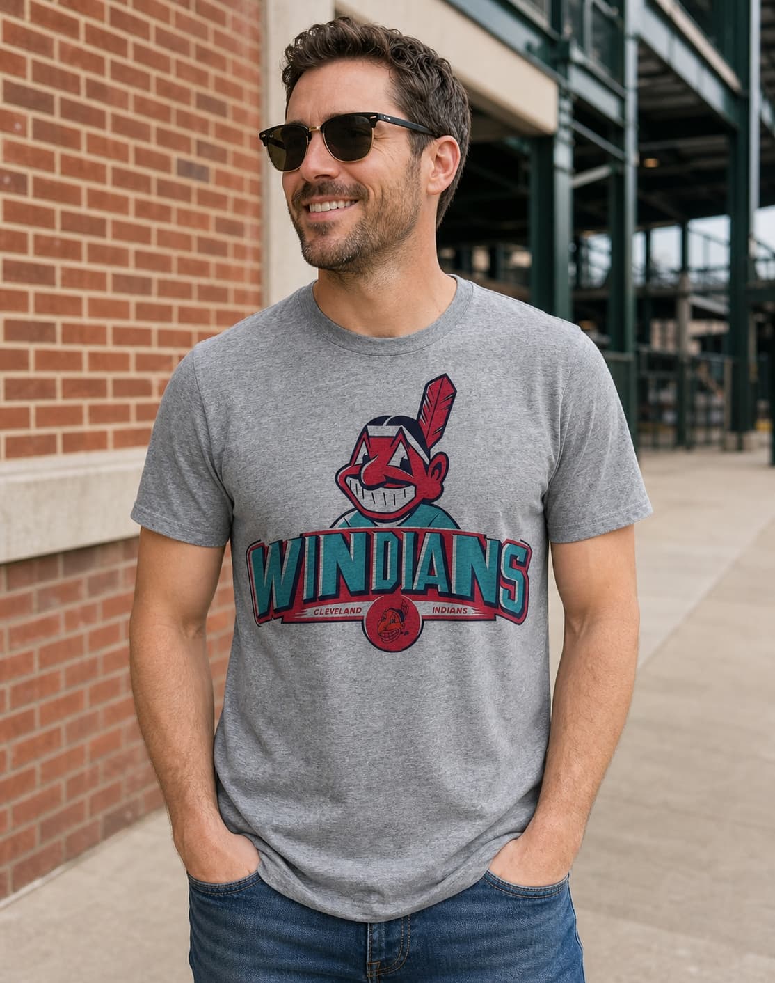 Cleveland Indians Retro Windians Baseball 1986 Artwork Shirt