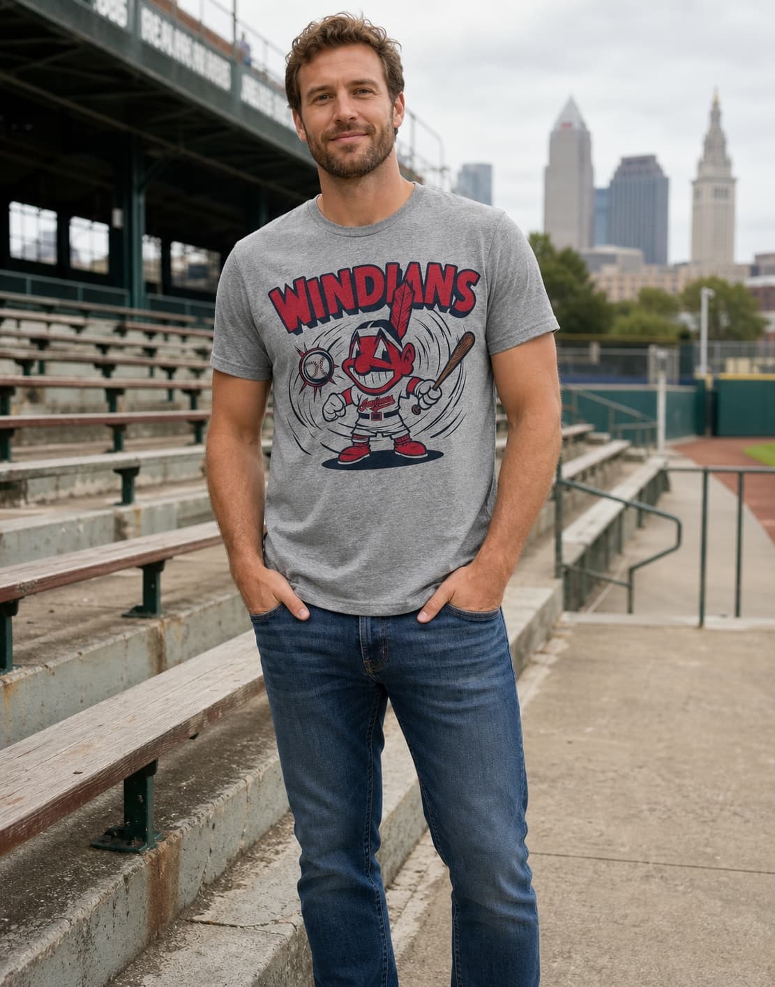 Cleveland Indians Retro Windians Baseball 1989 Artwork Shirt
