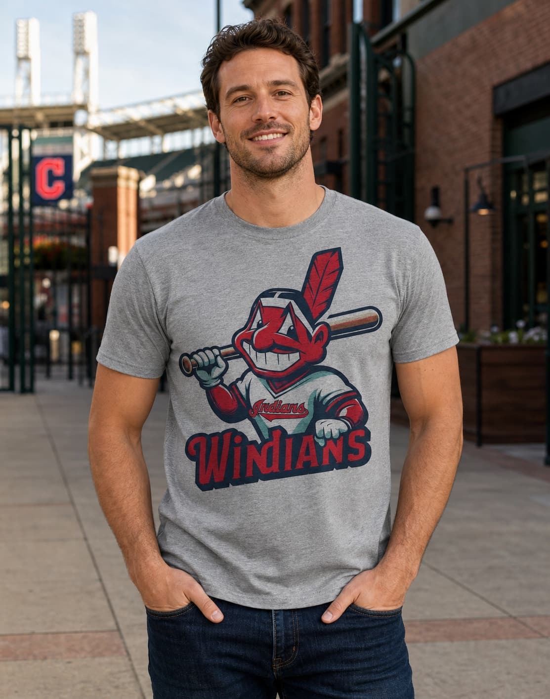 Cleveland Indians Retro Windians Baseball 1995 Artwork Shirt