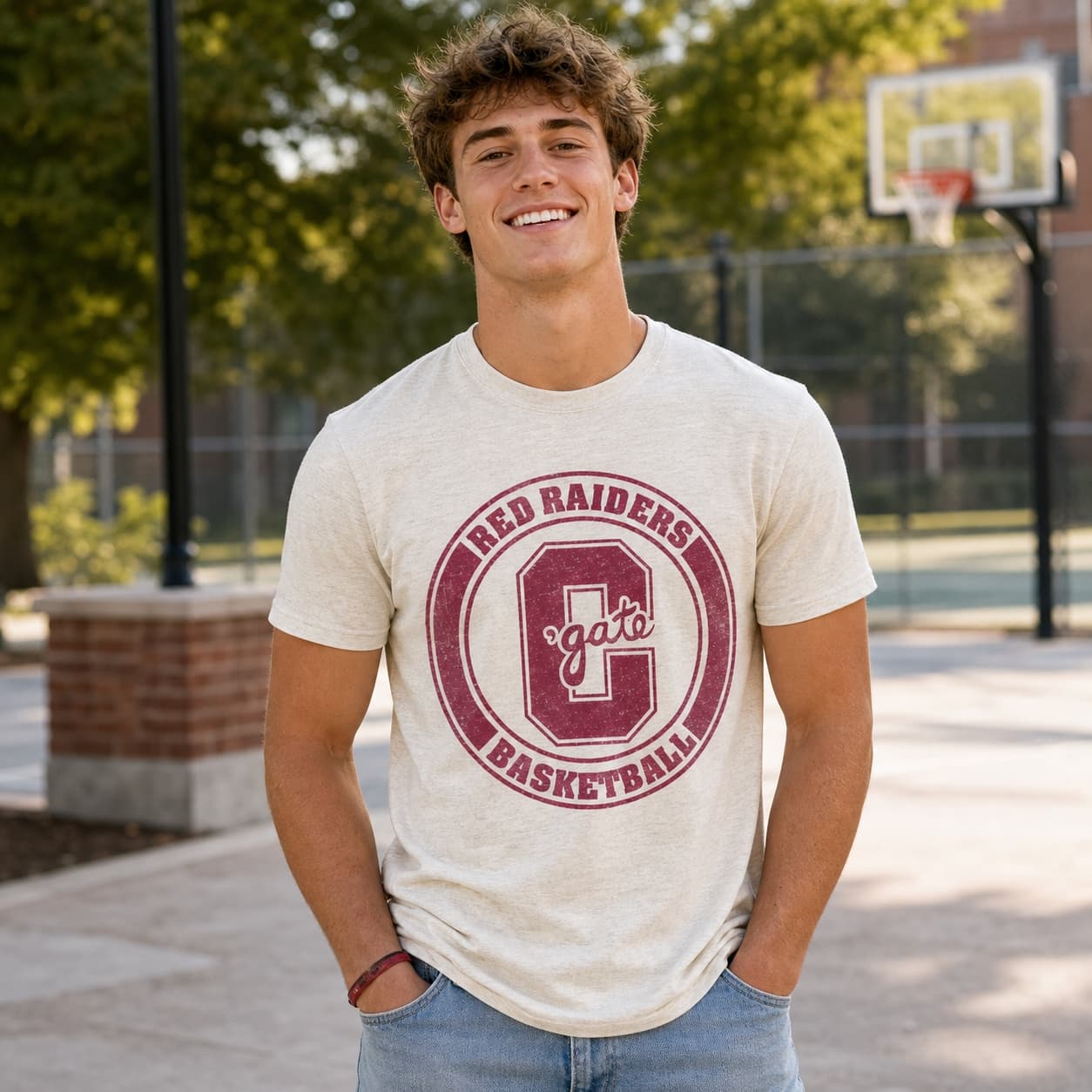 Colgate Red Raiders Retro Basketball 1991 Shirt