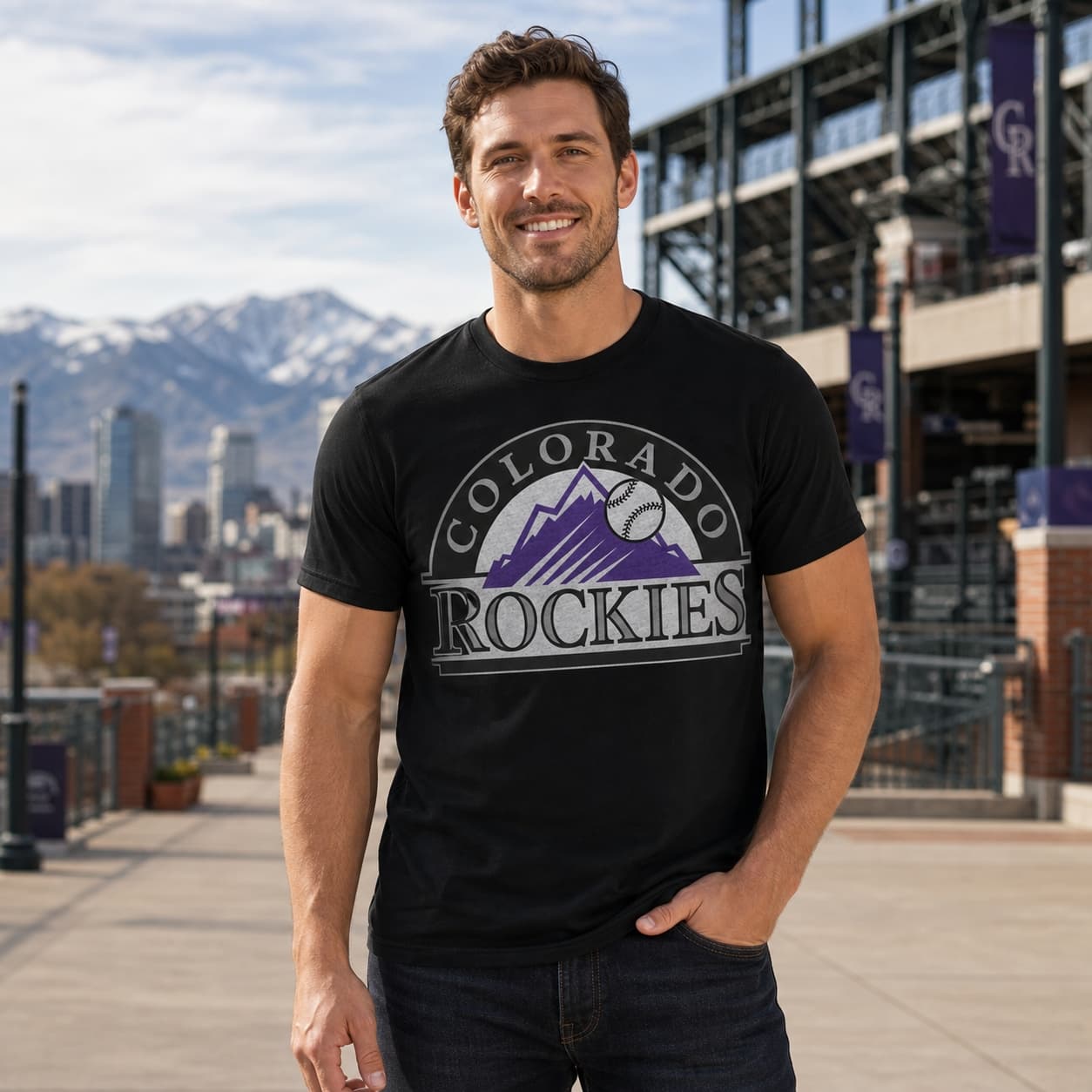 Colorado Rockies Retro Baseball 1994 Artwork Shirt