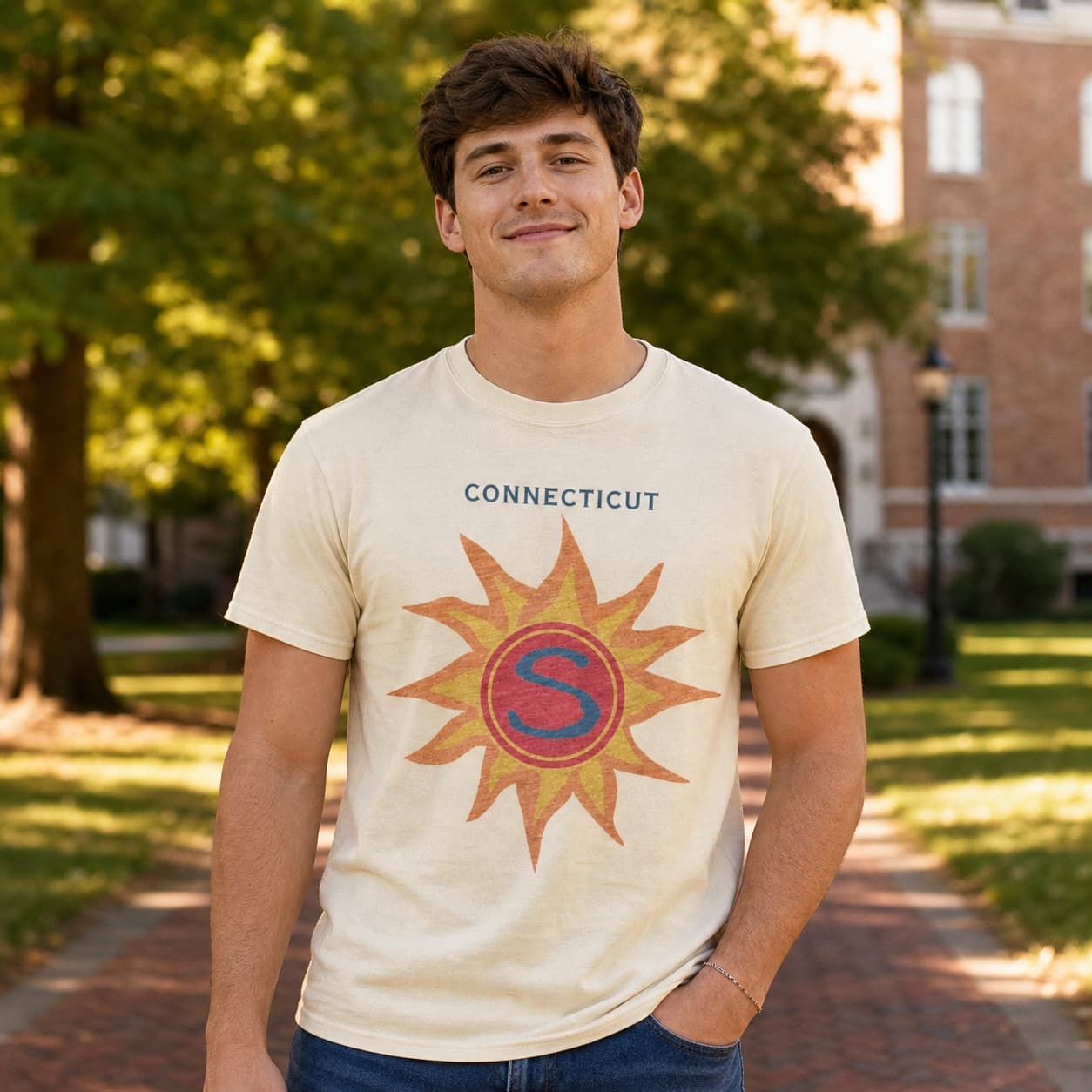 Connecticut Sun Retro Logo Basketball 2003 Shirt