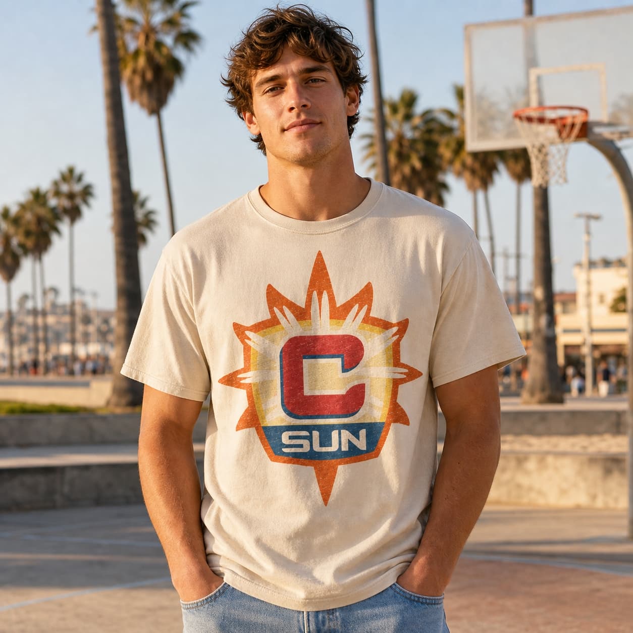 Connecticut Sun Retro Logo Basketball 2005 Shirt