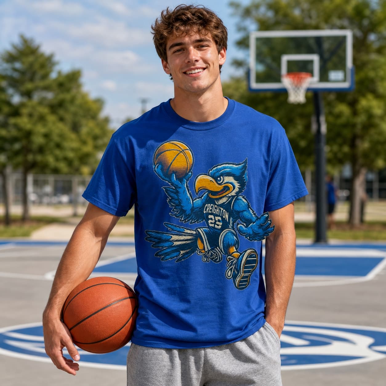 Creighton Blue Jays Retro Basketball 1989 Shirt