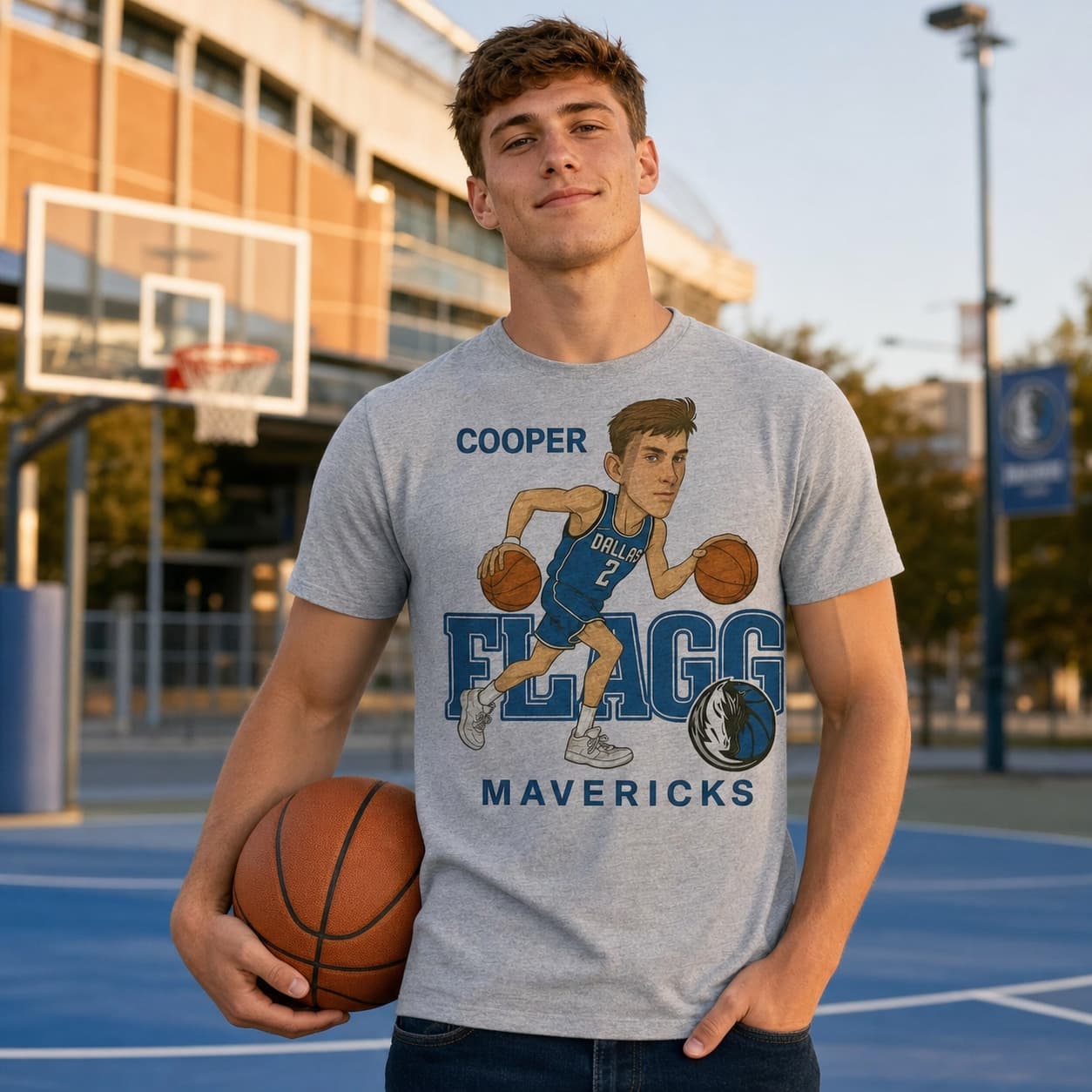 Dallas Mavericks Cooper Flagg Exclusive Retro Basketball Shirt