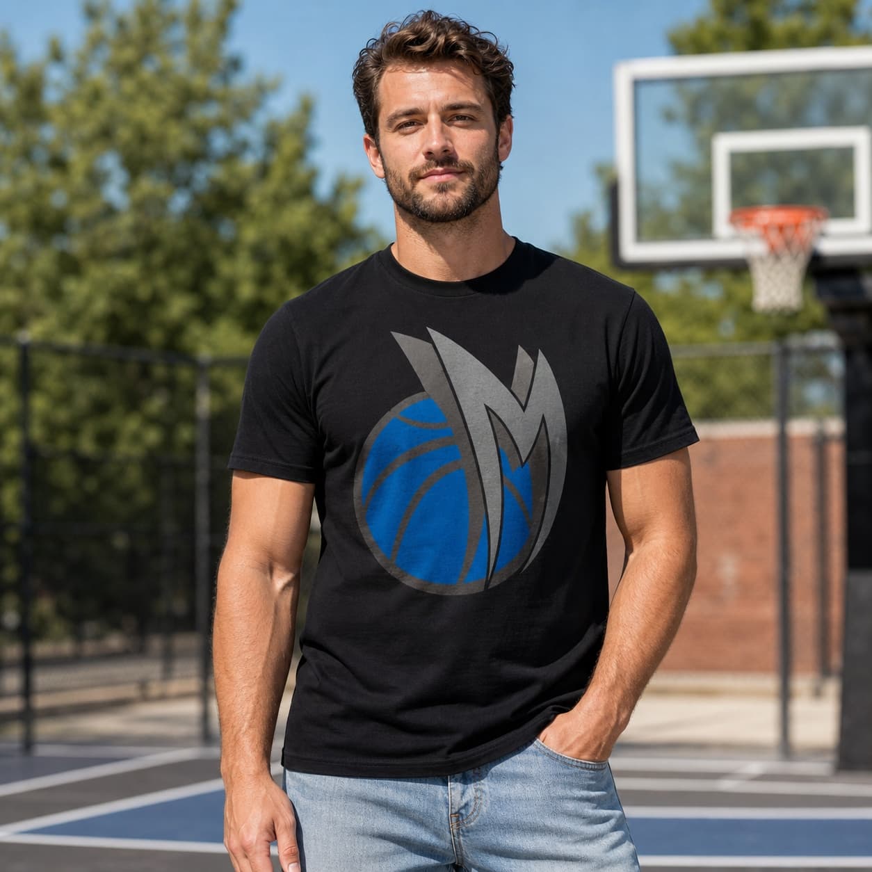 Dallas Mavericks Mavs Retro Basketball 1991 T-Shirt
