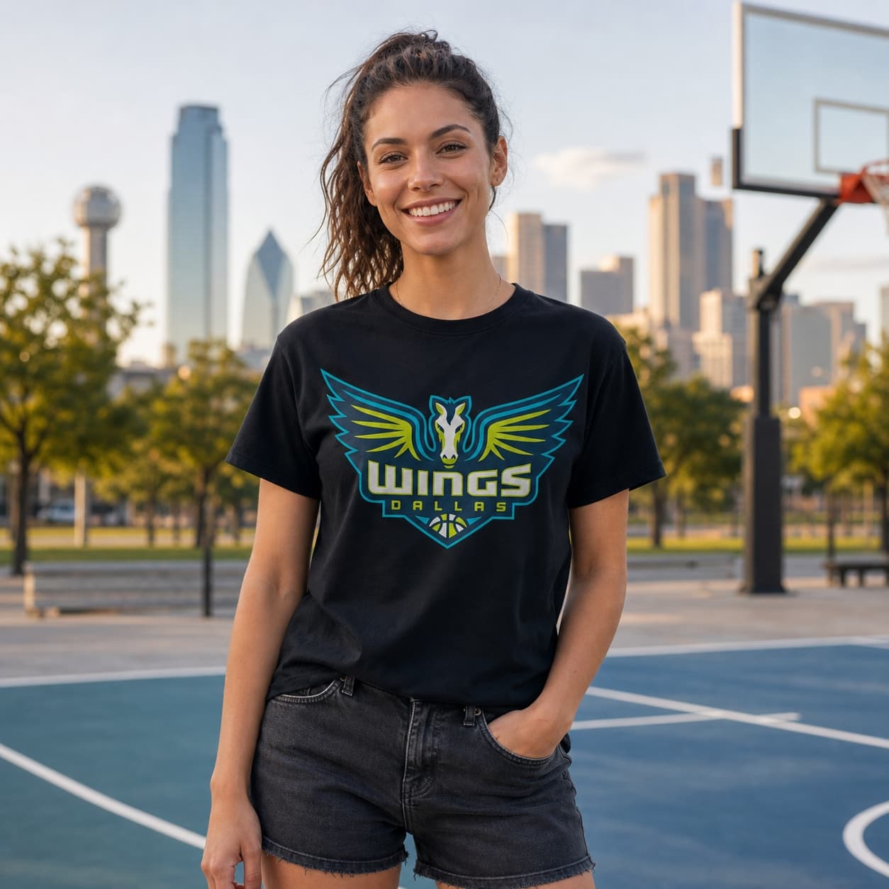 Dallas Wings Retro Basketball Shirt