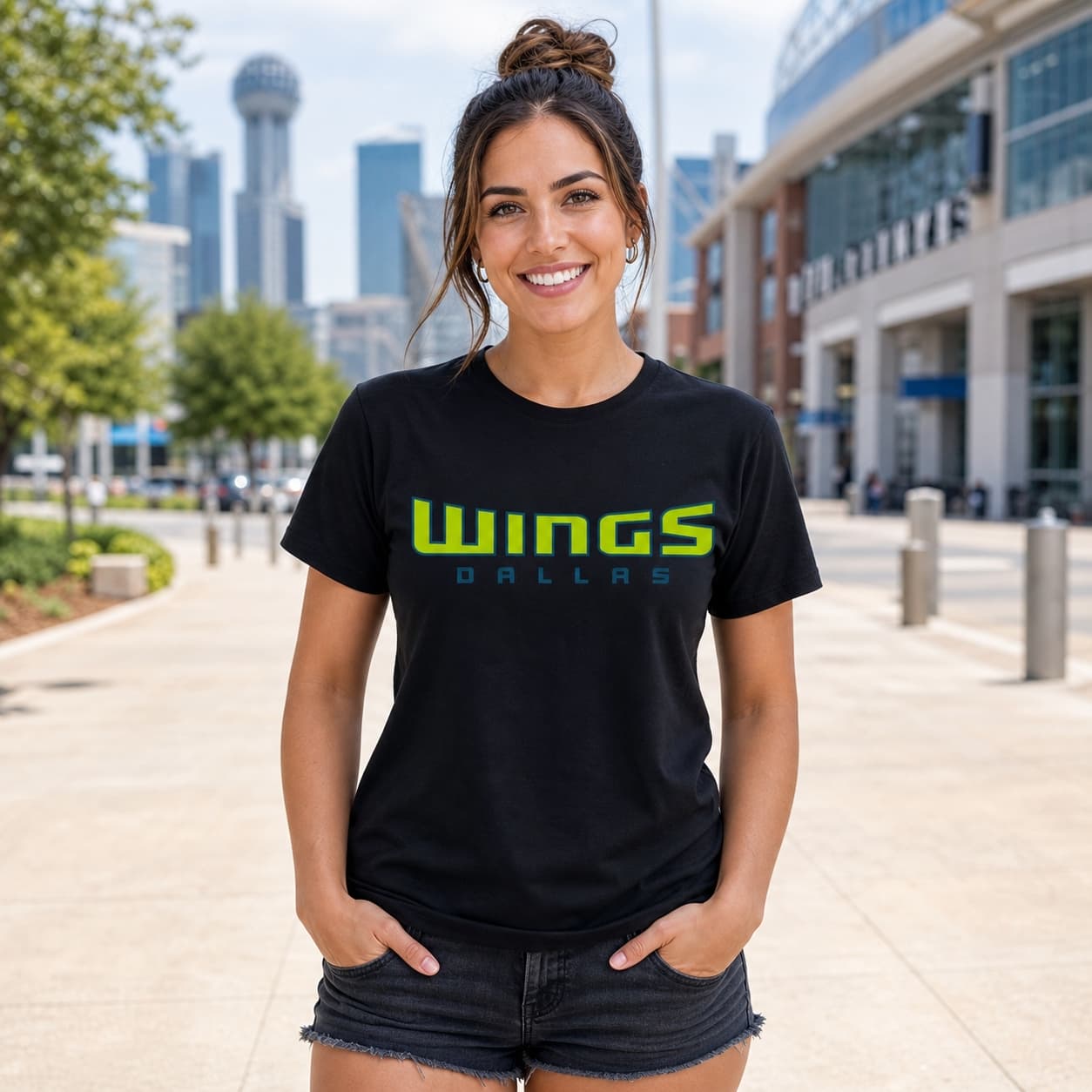Dallas Wings Retro Basketball T-Shirt