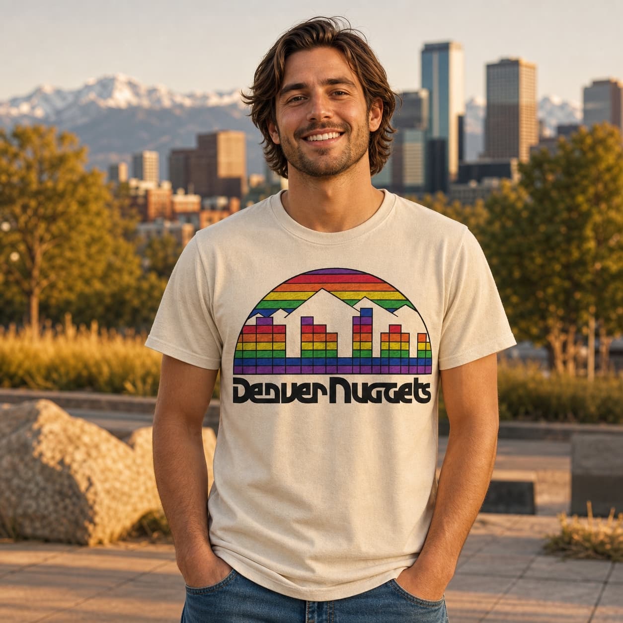 Denver Nuggets Retro Basketball 1981 Shirt