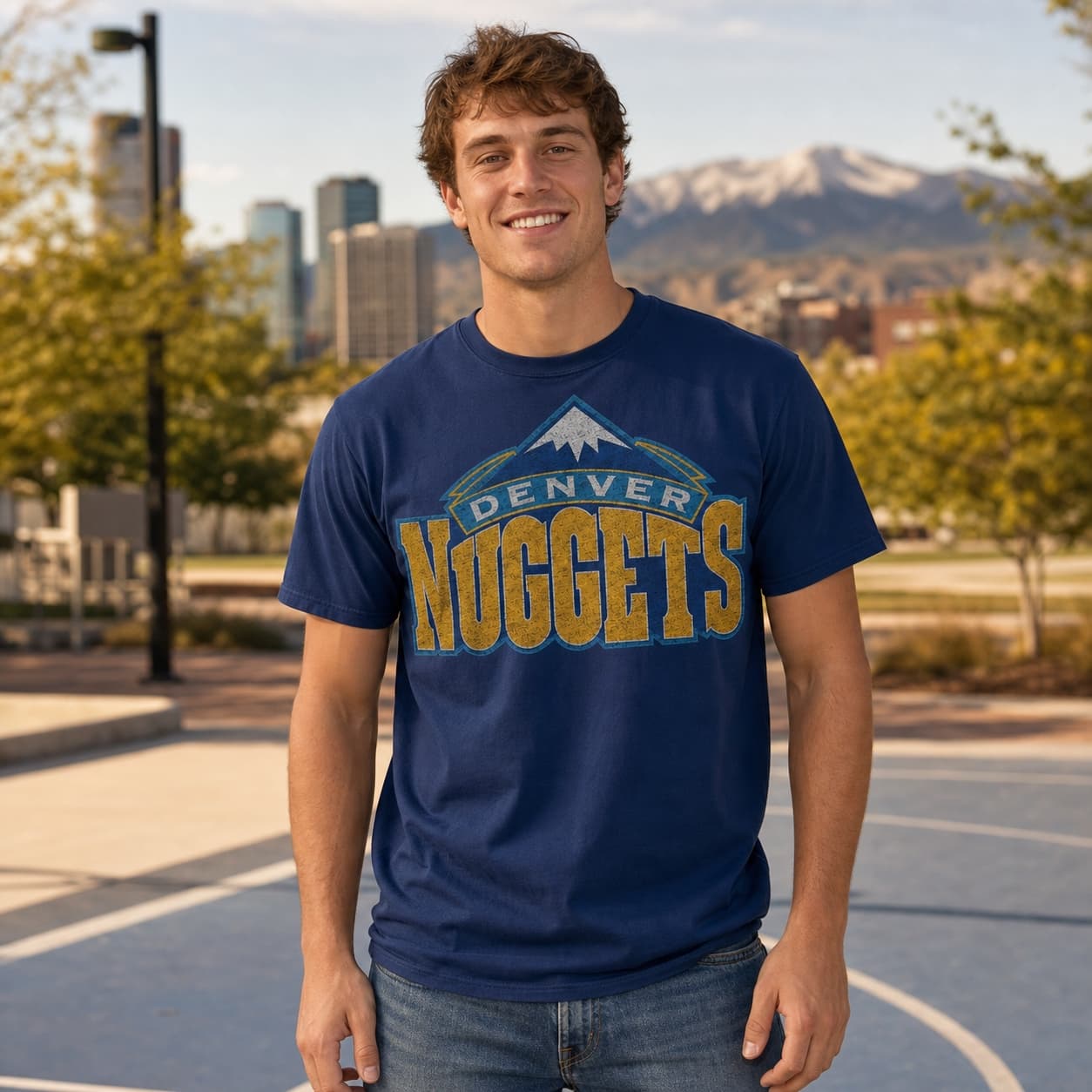 Denver Nuggets Retro Basketball 2003 Shirt