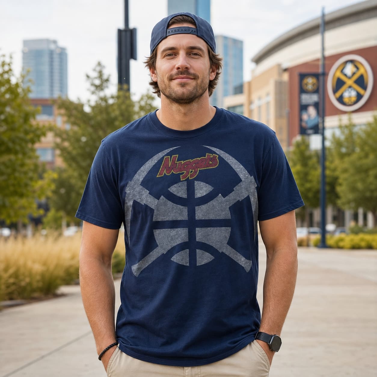 Denver Nuggets Retro Basketball Pick Shirt