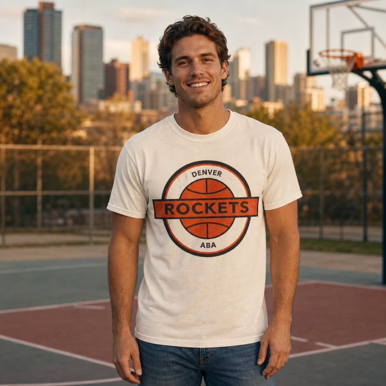 Denver Rockets Retro Basketball 1970 Shirt