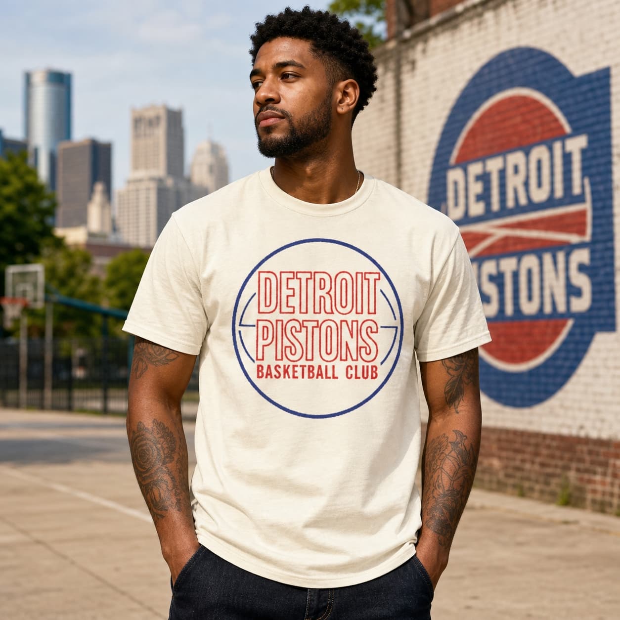 Detroit Pistons Retro Basketball 1971 Shirt
