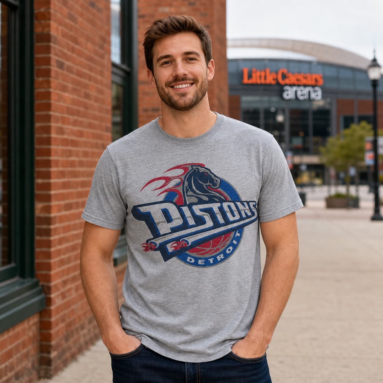Detroit Pistons Retro Basketball 2001 Shirt