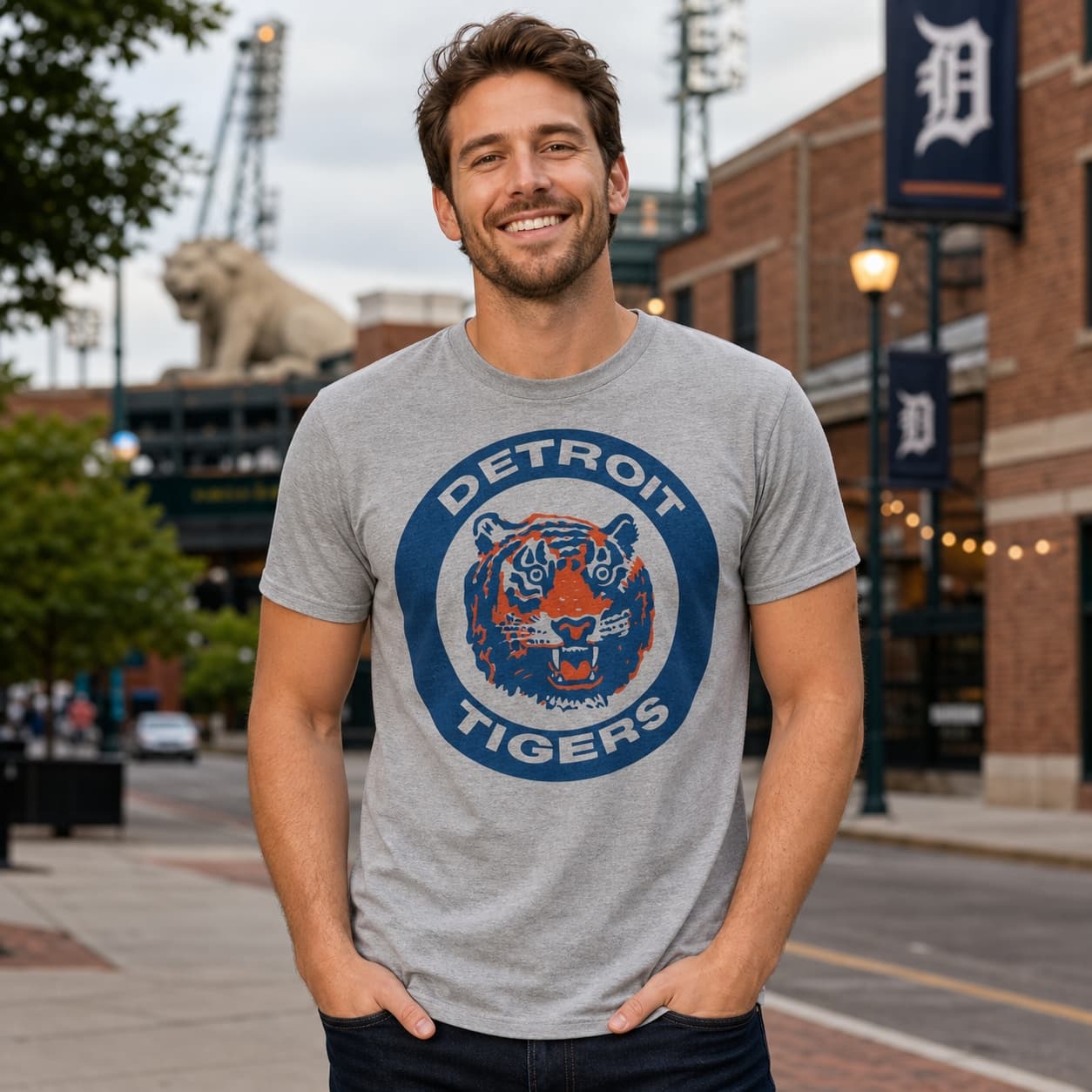 Detroit Tigers Retro Baseball 1964 Artwork Shirt