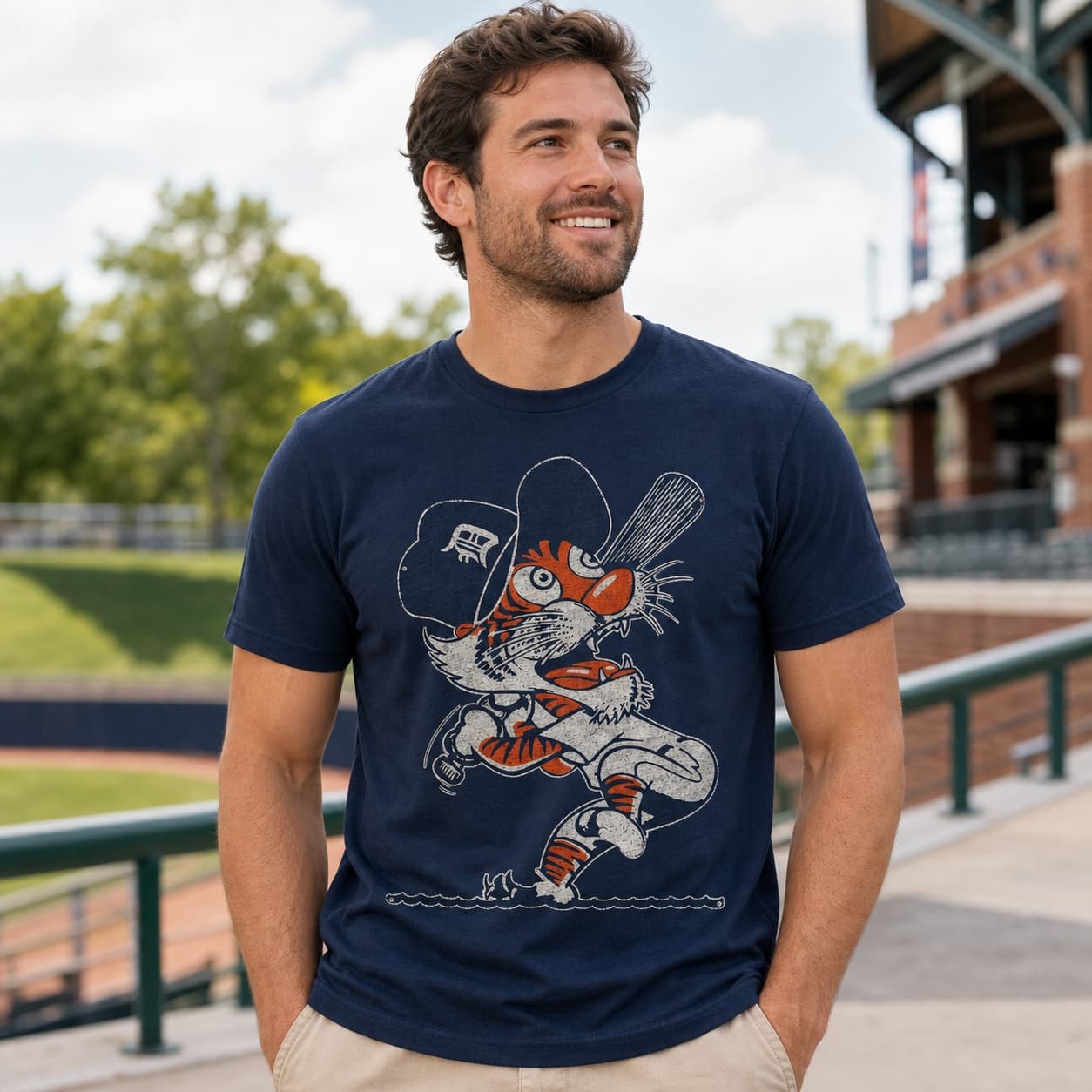 Detroit Tigers Retro Baseball 1967 Artwork Shirt
