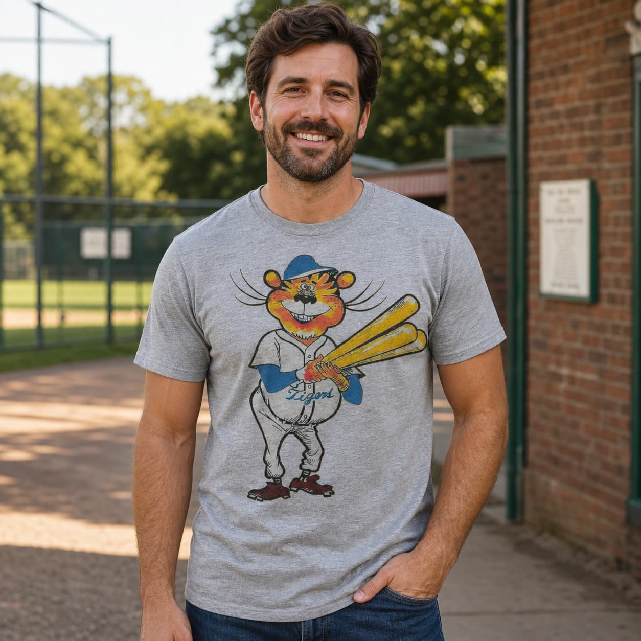 Detroit Tigers Retro Baseball 1969 Artwork Shirt