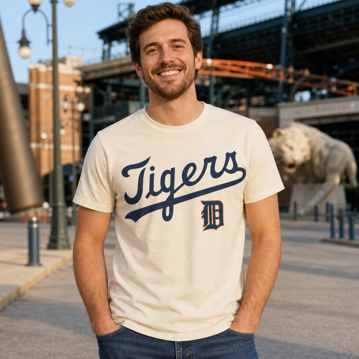 Detroit Tigers Retro Jersey Lettering Baseball 1961 Artwork Shirt
