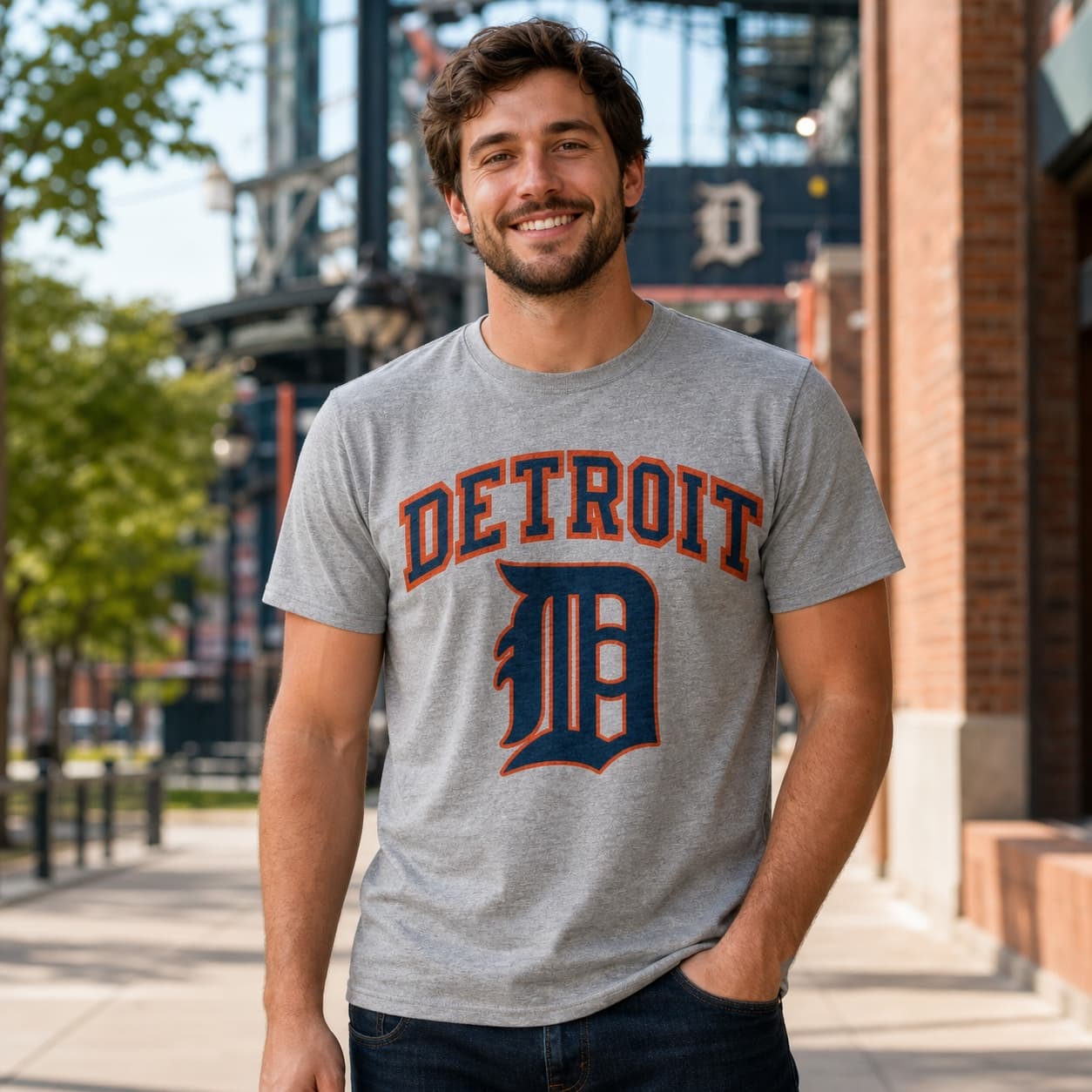 Detroit Tigers Retro Jersey Lettering Baseball 1973 Artwork Shirt