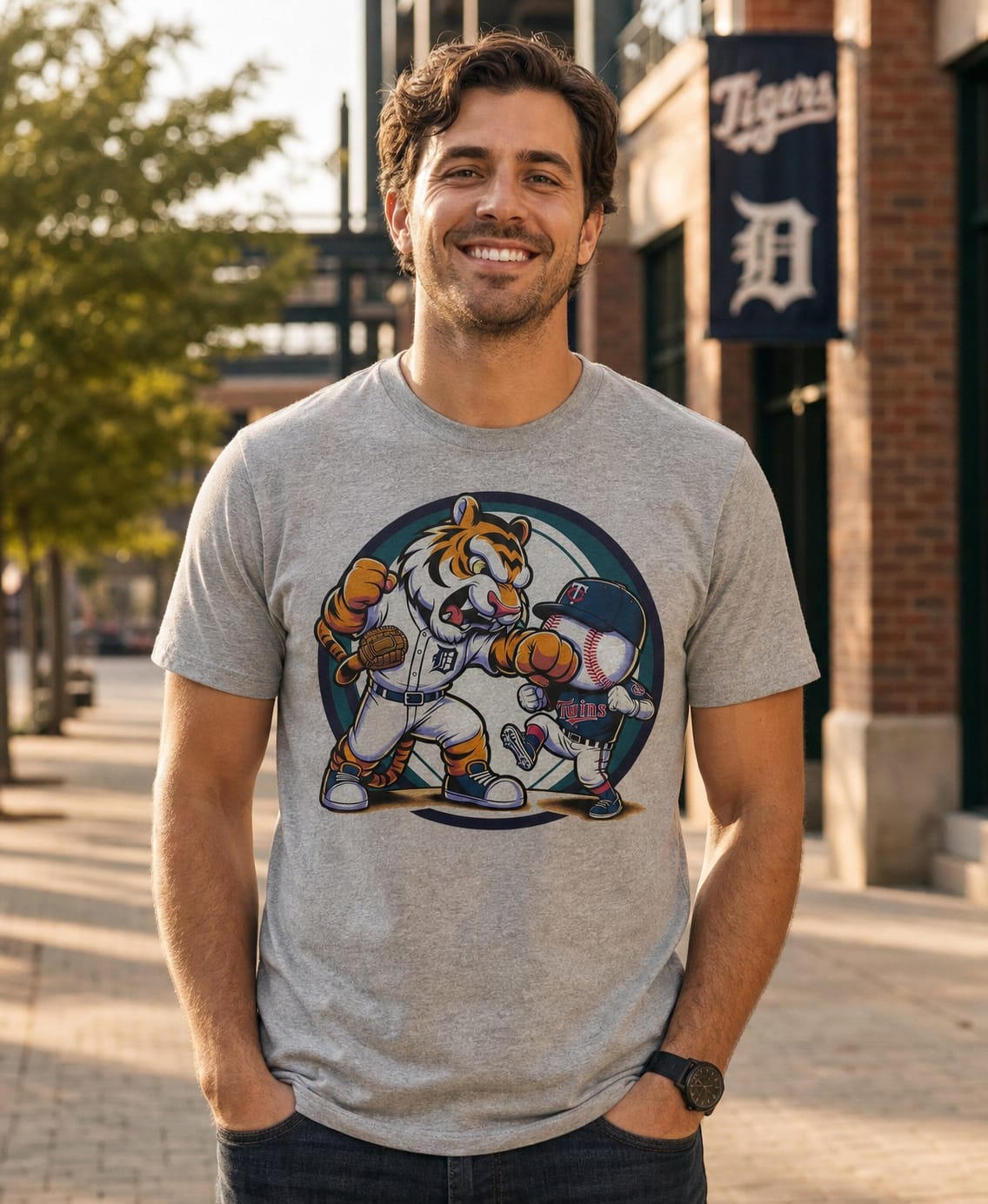 Detroit Tigers vs. Minnesota Twins Exclusive Retro Rivalries Baseball Artwork Shirt