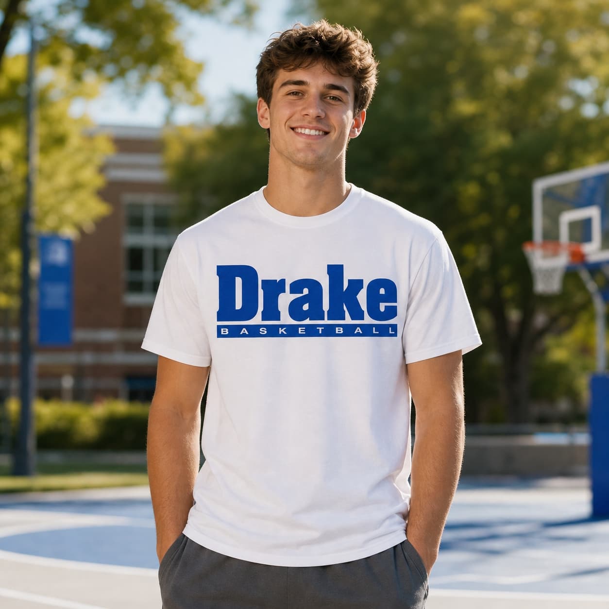 Drake Bulldogs Vintage Basketball 1974 Shirt