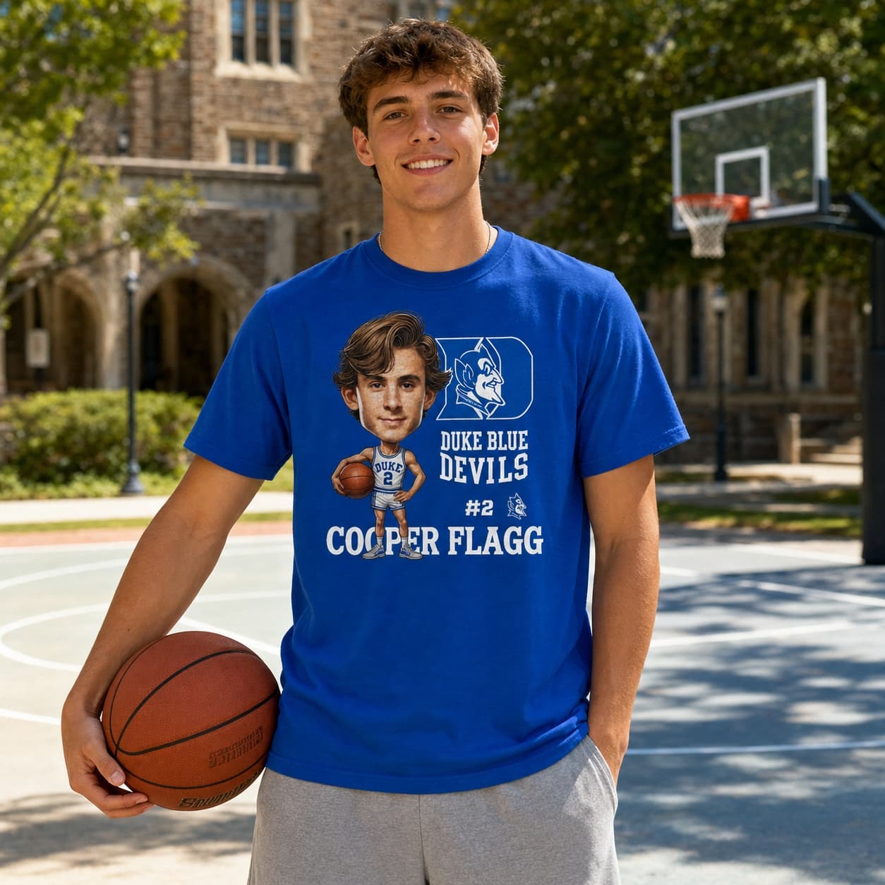 Duke Blue Devils Cooper Flagg Exclusive Retro Basketball Shirt
