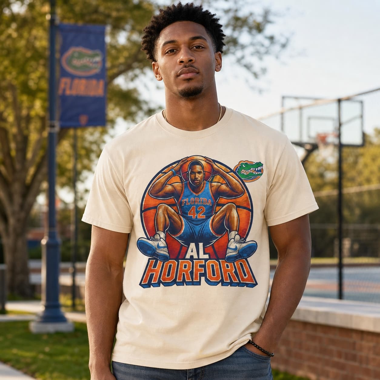 Florida Gators Al Horford Exclusive Retro March Madness Basketball Shirt