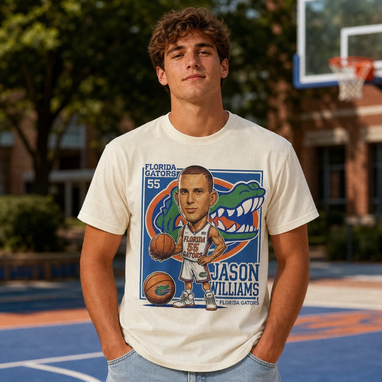 Florida Gators Jason Williams Exclusive Retro Basketball 1998 Shirt