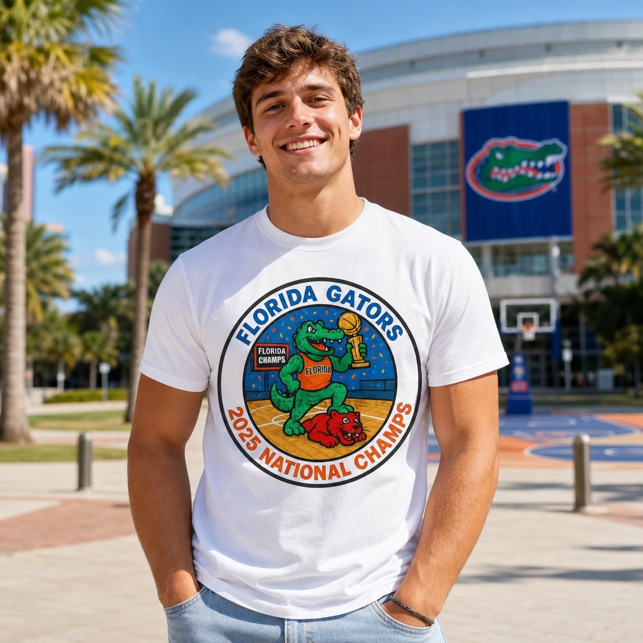 Florida Gators National Champs Exclusive Retro March Madness Basketball Shirt