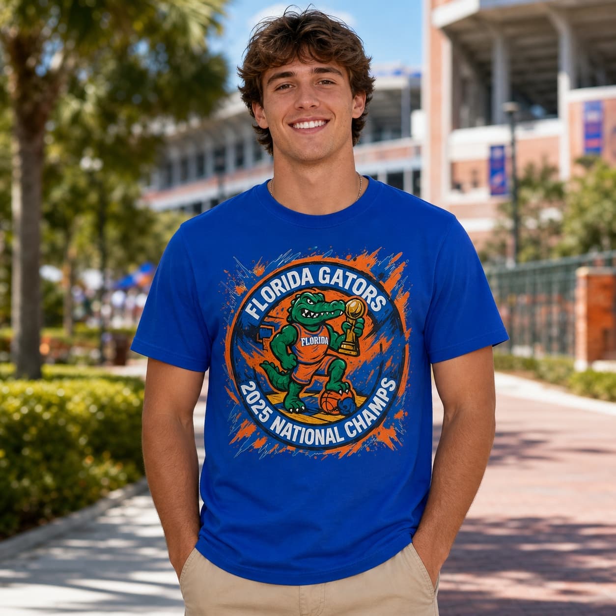 Florida Gators National Champs Graffiti Exclusive Retro March Madness Basketball Shirt