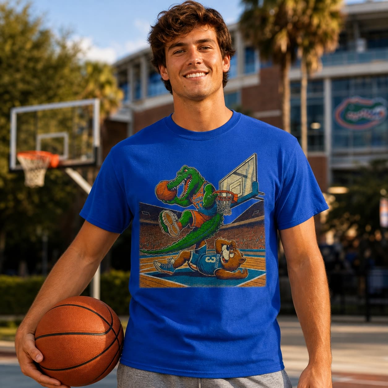 Florida Gators vs. Kentucky Wildcats Retro Rivalry Basketball 1990 Shirt