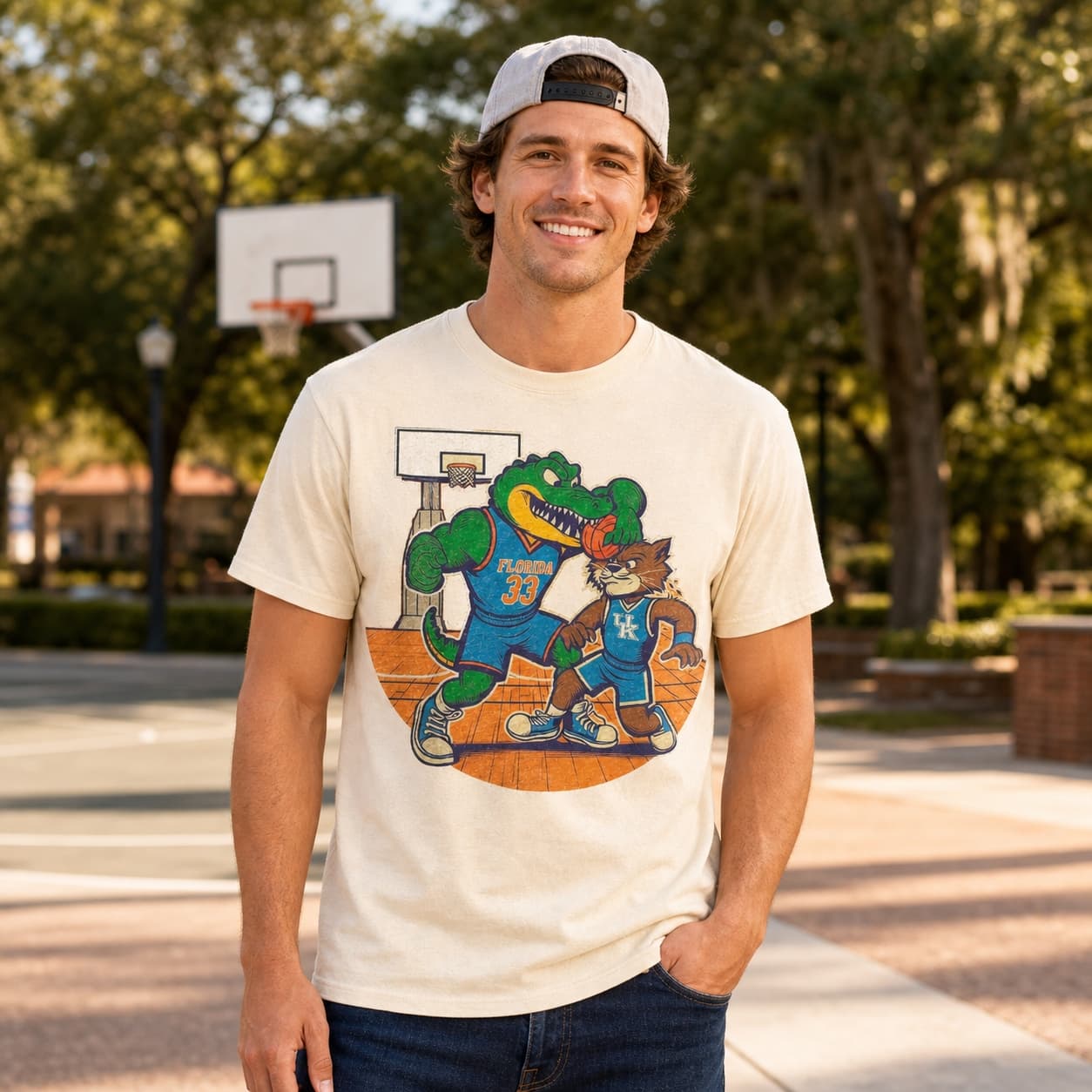 Florida Gators vs. Kentucky Wildcats Retro Rivalry Basketball 1995 Shirt