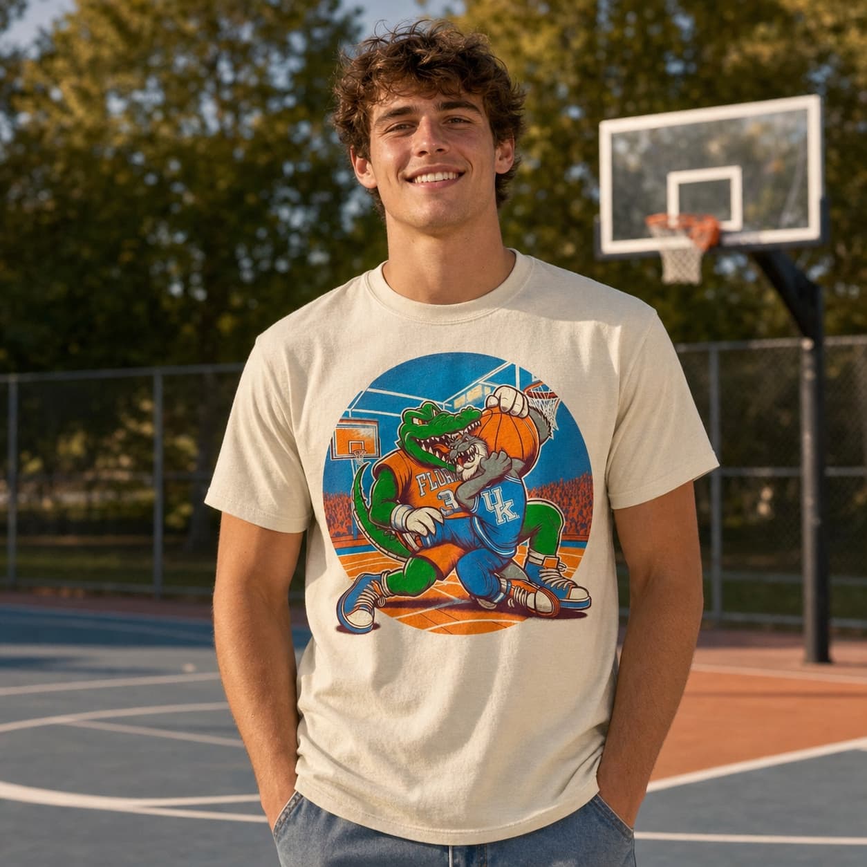 Florida Gators vs. Kentucky Wildcats Retro Rivalry Basketball 1998 Shirt