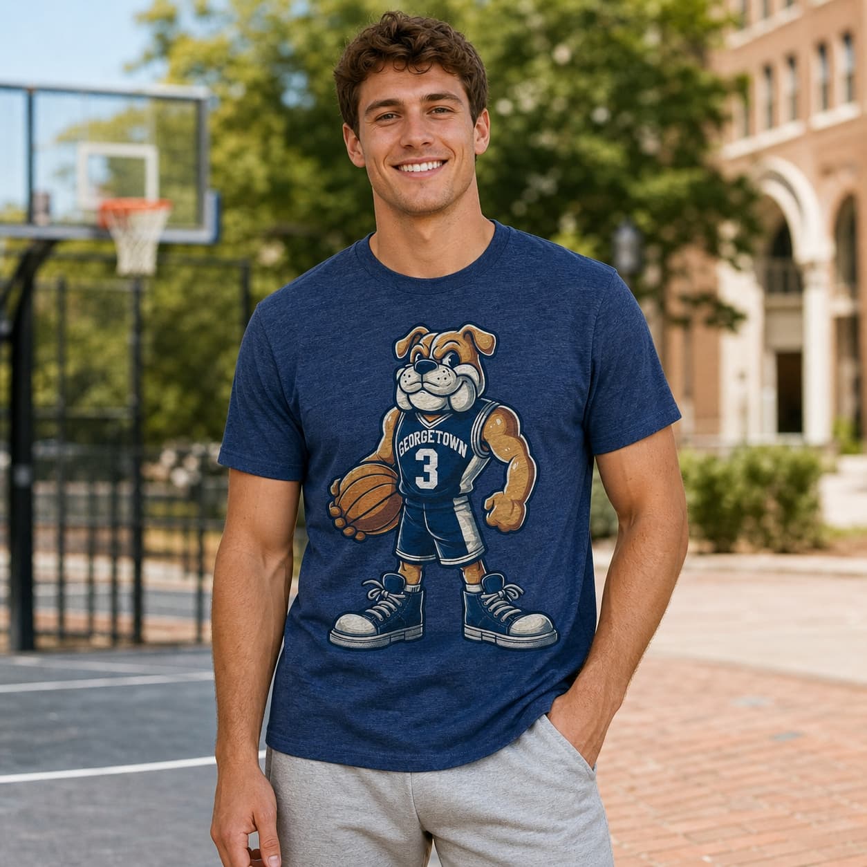 Georgetown Hoyas Retro #3 Basketball 1995 Shirt