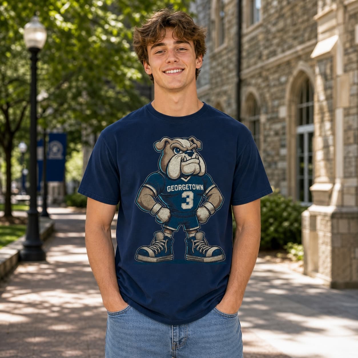 Georgetown Hoyas Retro #3 Basketball 1996 Shirt