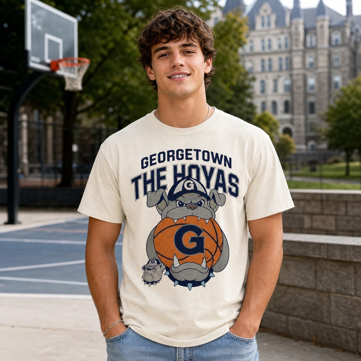 Georgetown Hoyas Retro Basketball 1995 Shirt