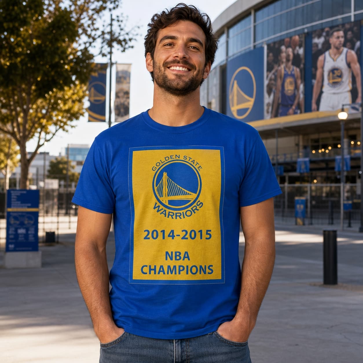 Golden State Warriors Retro Basketball Champs 2014 15 Shirt