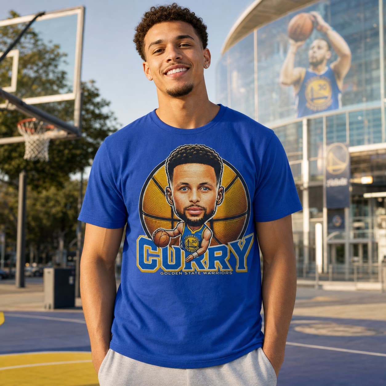 Golden State Warriors Steph Curry Bay City Exclusive Retro Basketball Shirt