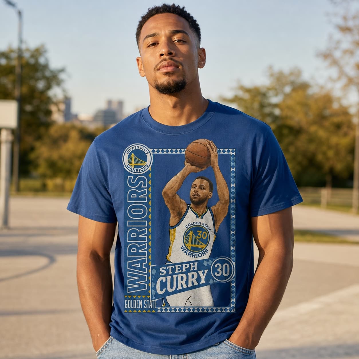 Golden State Warriors Steph Curry Exclusive Retro Basketball 2012 Shirt