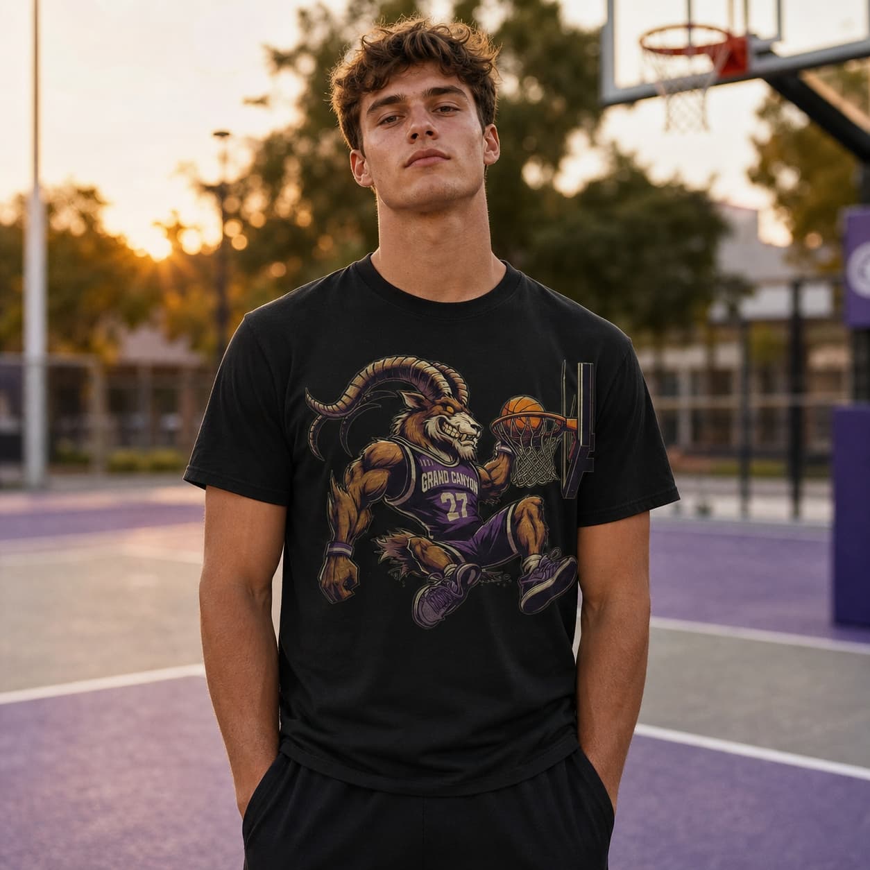 Grand Canyon Antelopes Retro Basketball Mascot 1999 Shirt