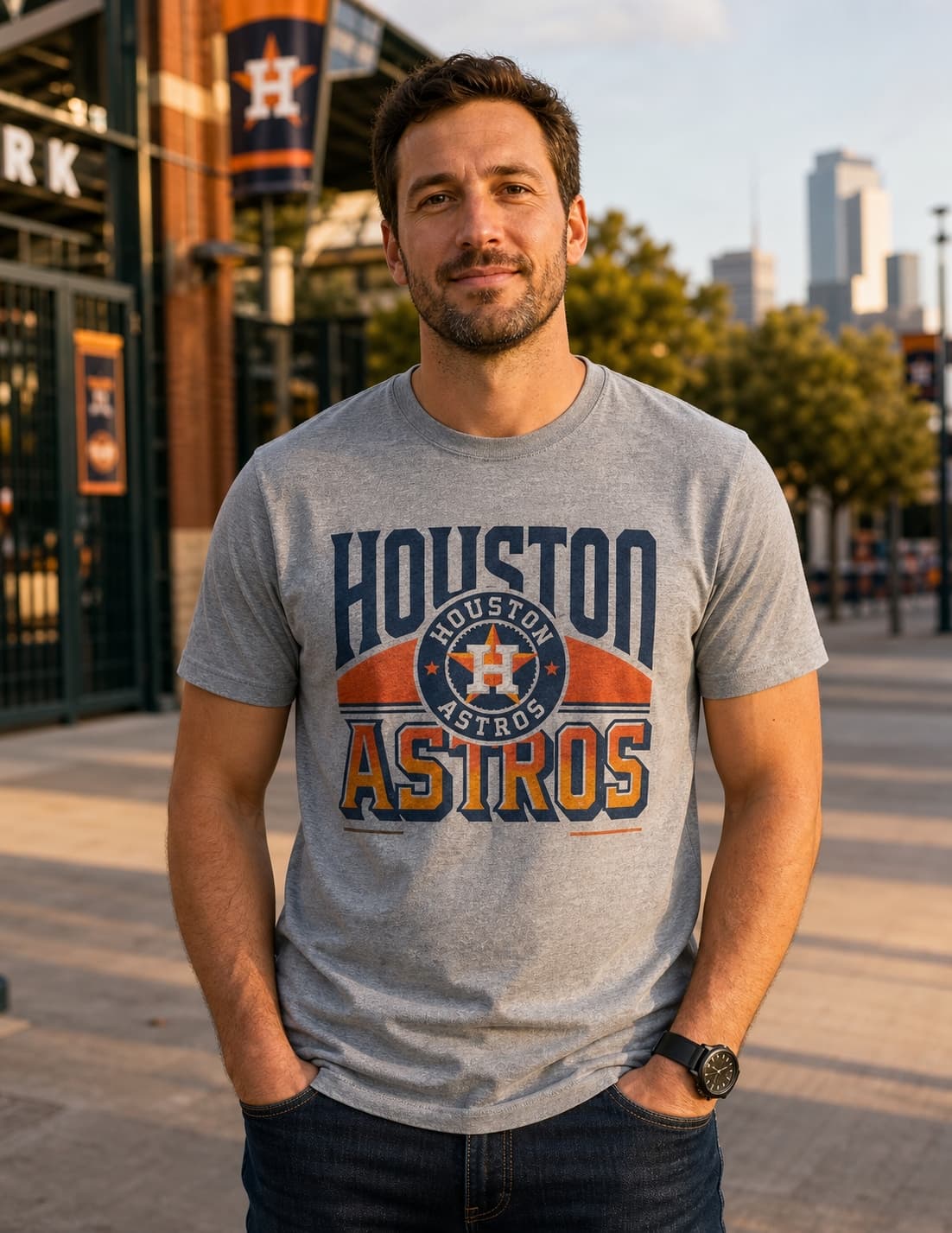 Houston Astros Exclusive Retro Baseball Team Logo Artwork Shirt
