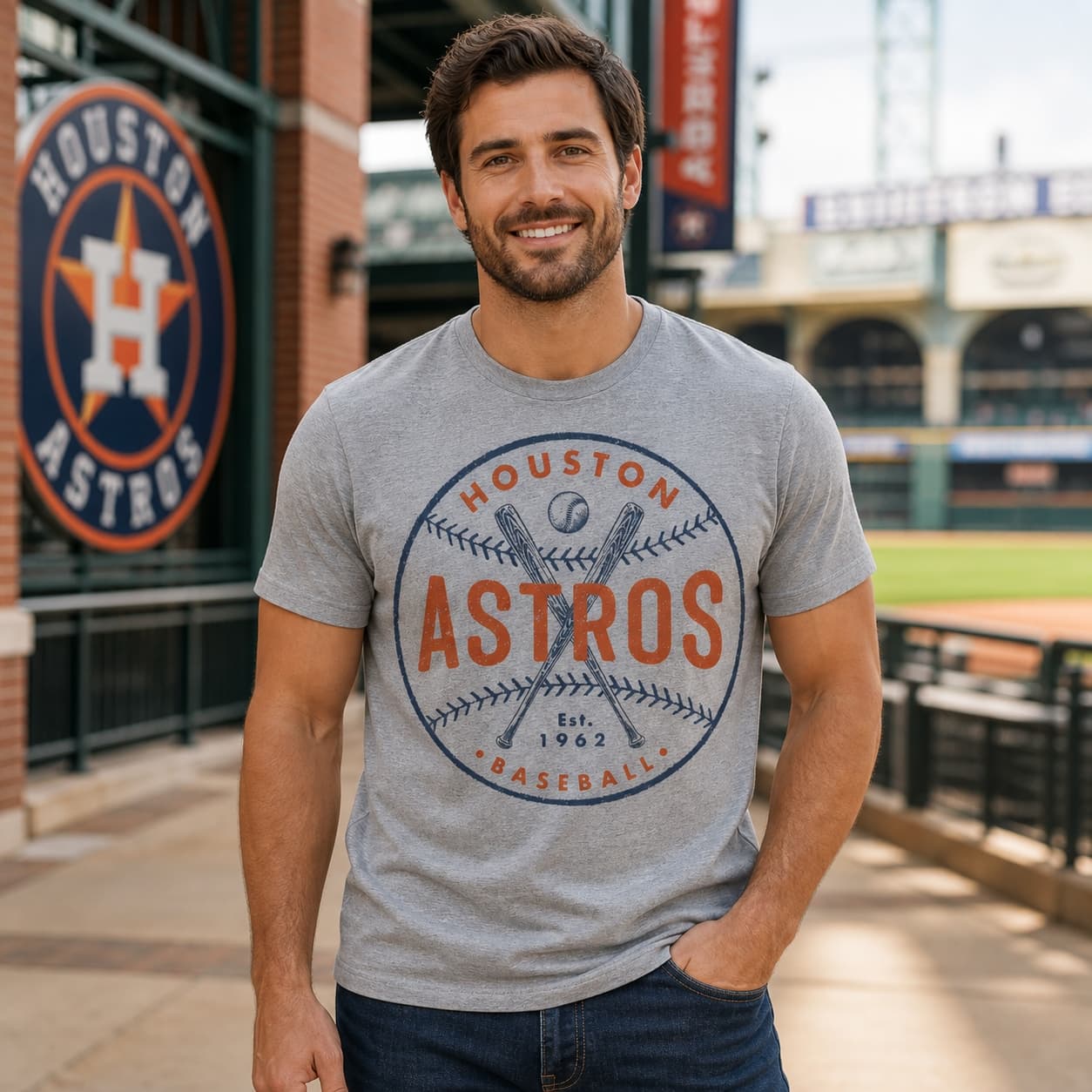 Houston Astros Retro Baseball 1962 Artwork Shirt