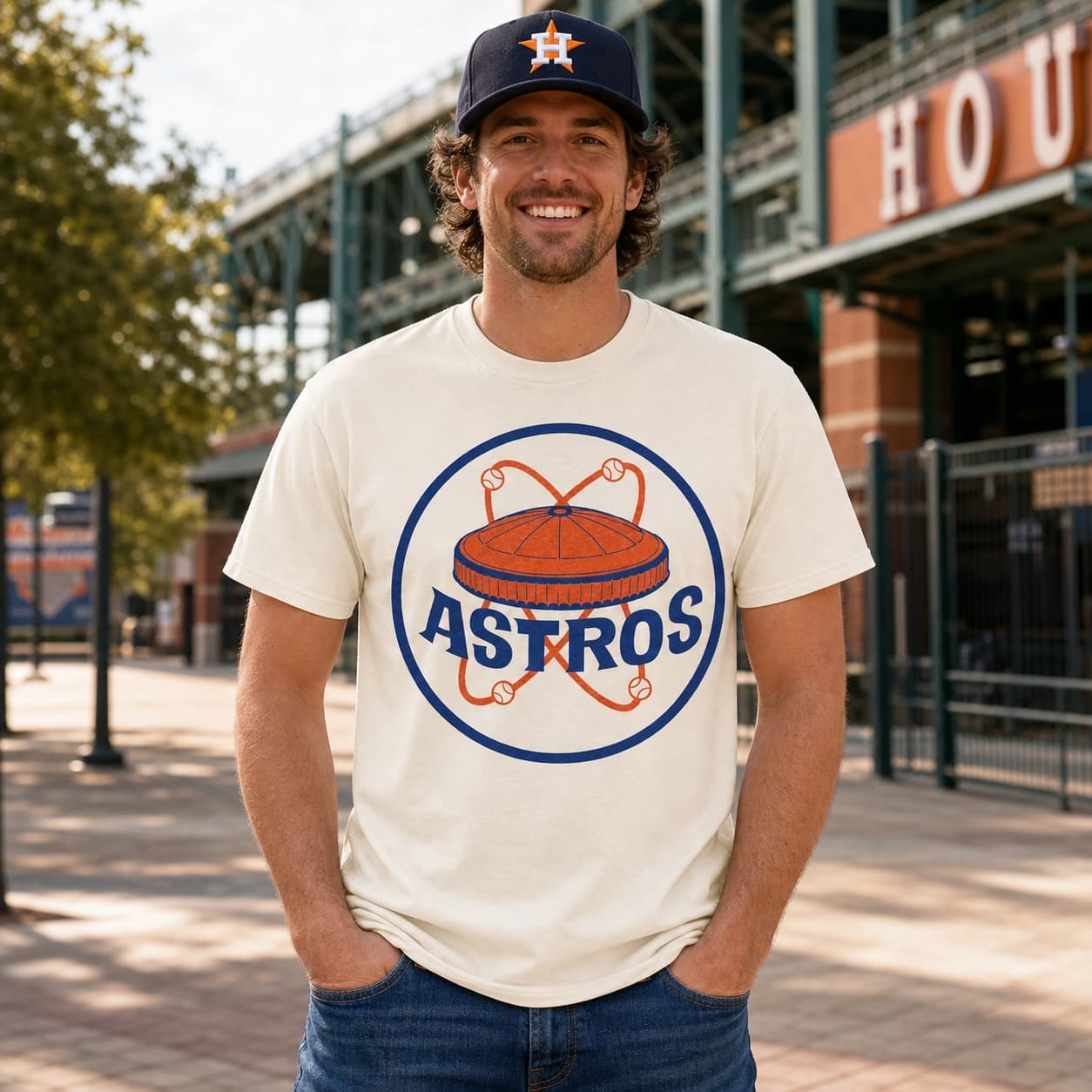 Houston Astros Retro Baseball 1972 Artwork Shirt