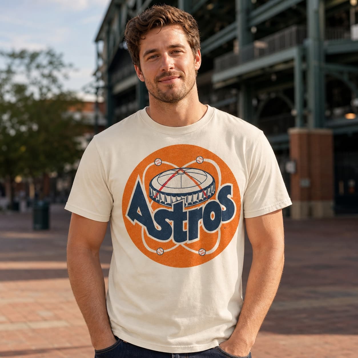 Houston Astros Retro Baseball 1977 Artwork Shirt