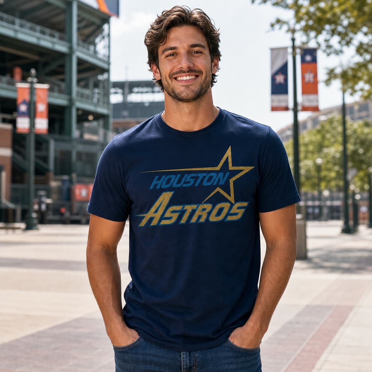 Houston Astros Retro Baseball 1991 Artwork Shirt