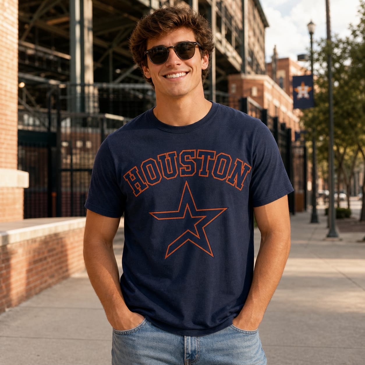 Houston Astros Retro Jersey Lettering Baseball 1968 Artwork Shirt