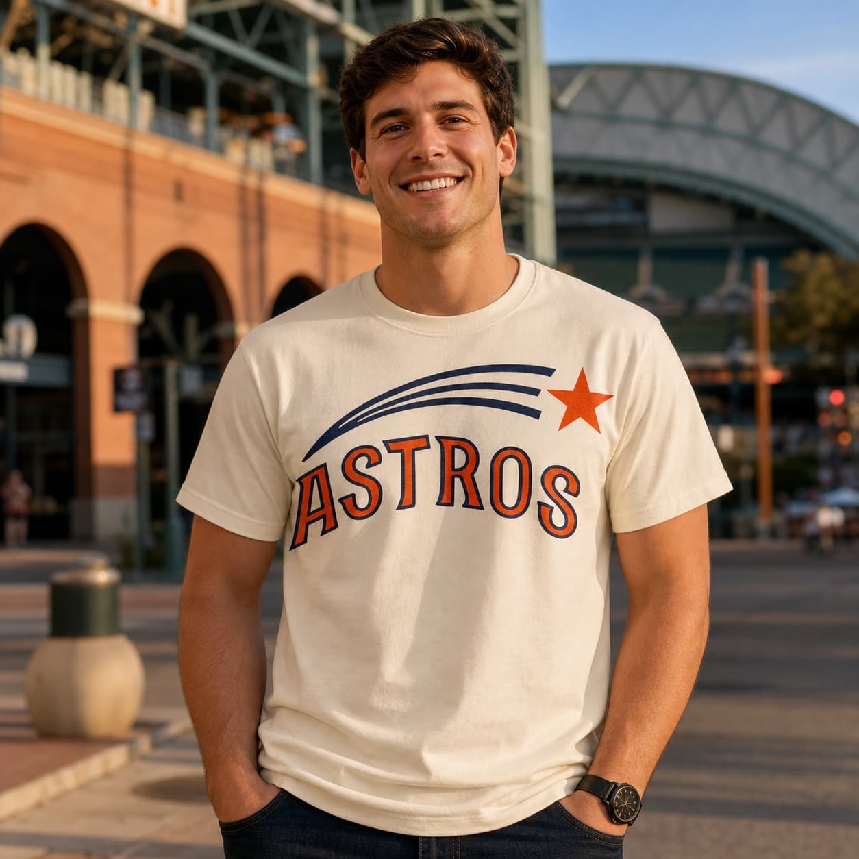 Houston Astros Retro Jersey Lettering Baseball 1971 Artwork Shirt